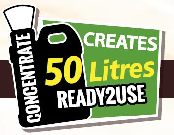 2.5 Litre CONCENTRATE The Everyday Cleaner - Affordable Cleaning Solution ($3.00/L Ready-to-Use) - Versatile Household Cleaner