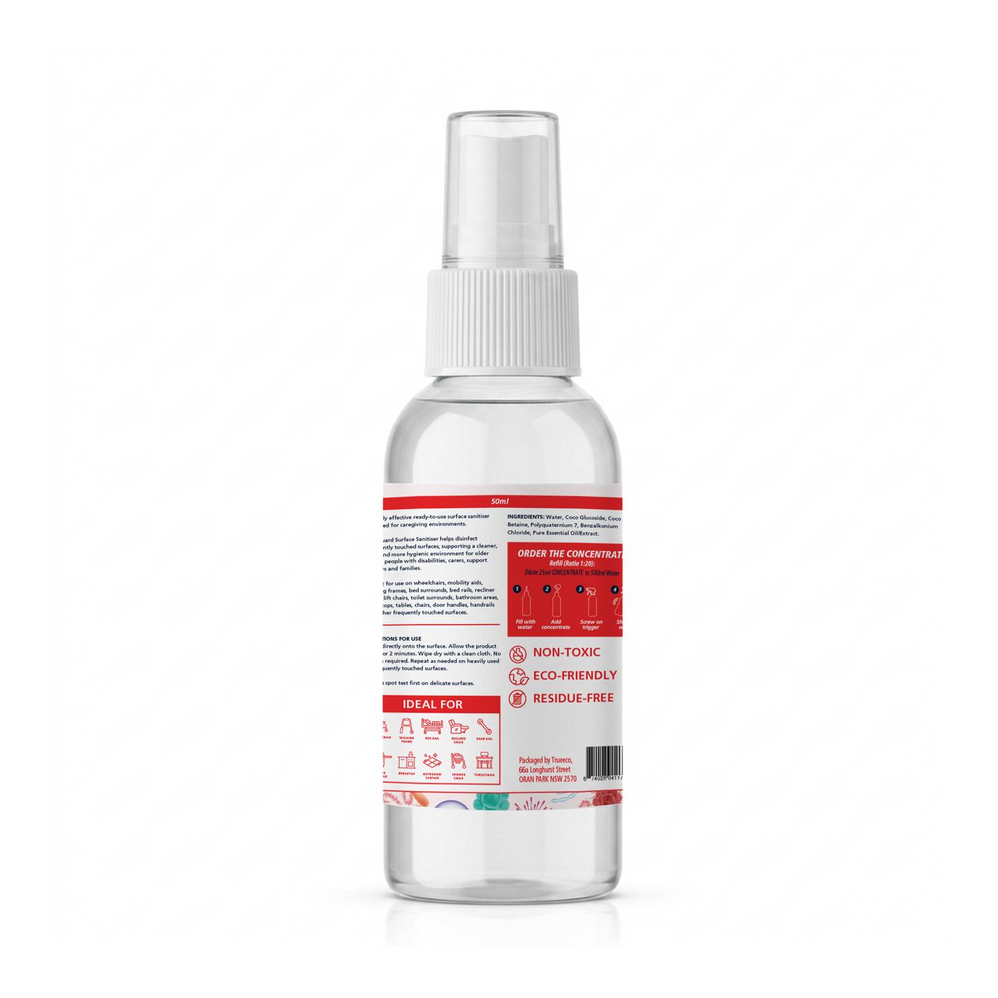 CareGuard Surface Sanitiser Ready-to-Use 50ml | Disinfectant