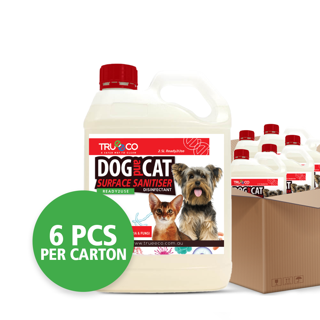 Carton of x6 2.5 Litres Dog and Cat Surface Sanitiser & Disinfectant ($13.98 per Litre Ready2use)