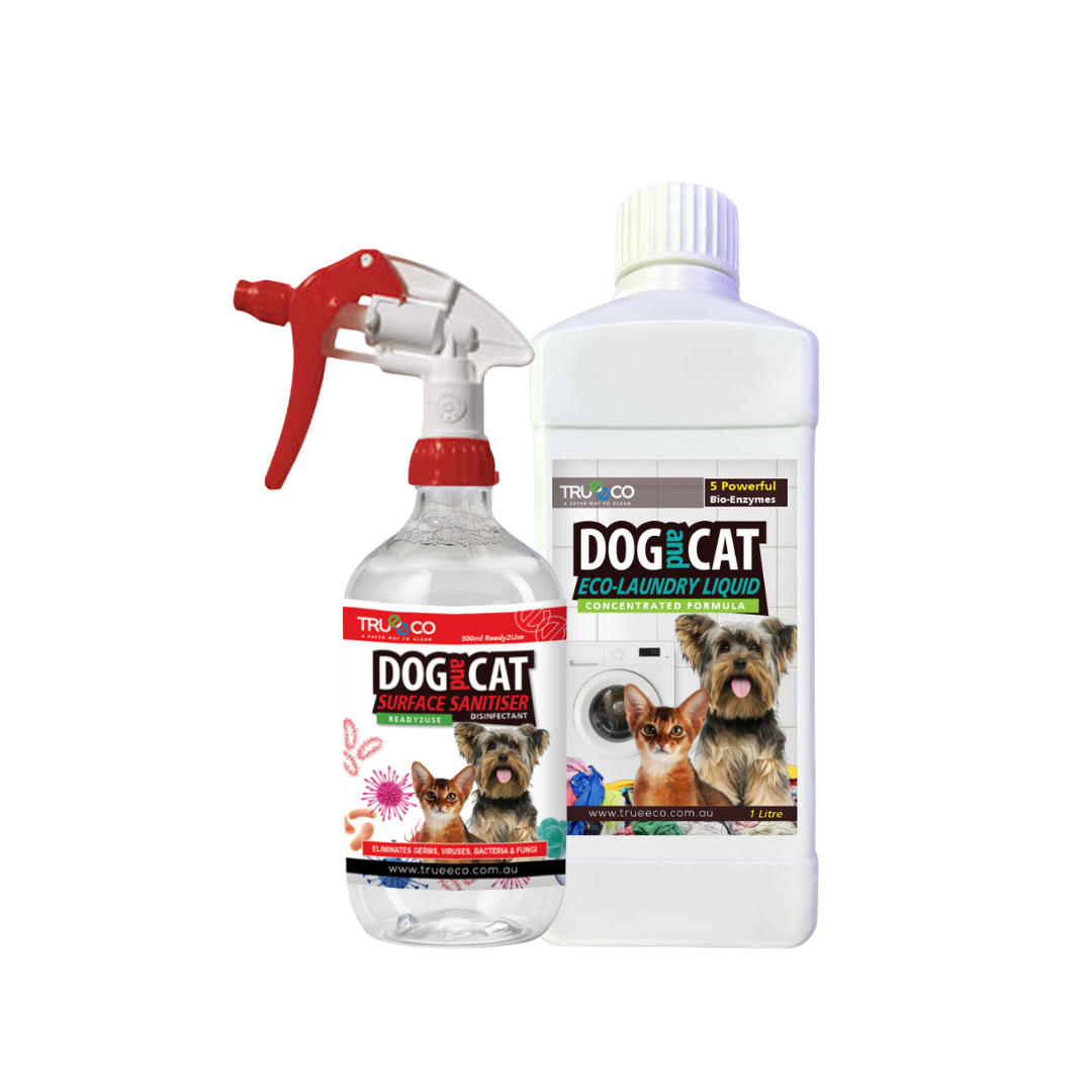 50% OFF UPSIZE 500ml Sanitiser + 1L Laundry Liquid