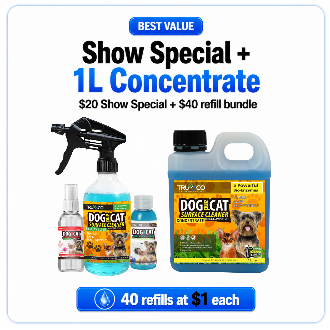 Pet Show Special + 1L Concentrate Bundle