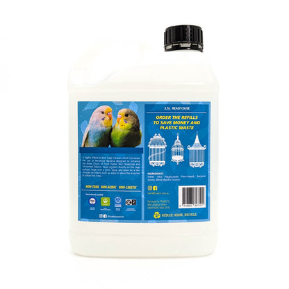2.5 Litre Eco Bird Cage Cleaner Odour Remover: Natural, Non-Toxic Formula for Fresh Aviaries with Bird-Safe Ingredients