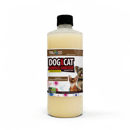 Trueeco Dog & Cat Surface Sanitiser Concentrate 500ml | Disinfectant | Makes 10L Ready-to-Use