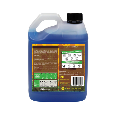 2.5 Litre Concentrate Refill for Dog & Cat Urine Odour and Stain Remover - Pet-Safe Formula - Cost-Effective Solution - Powerful Cleaning Concentrate ($2.80 per Litre Ready2use)