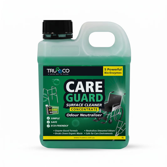 CareGuard Surface Cleaner Concentrate 1L | Enzyme Odour Neutraliser | Makes 20L Ready-to-Use