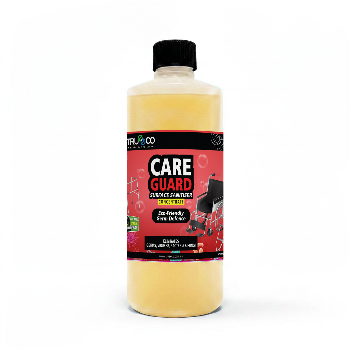 CareGuard Surface Sanitiser Concentrate 500ml | Disinfectant | Makes 10L Ready-to-Use
