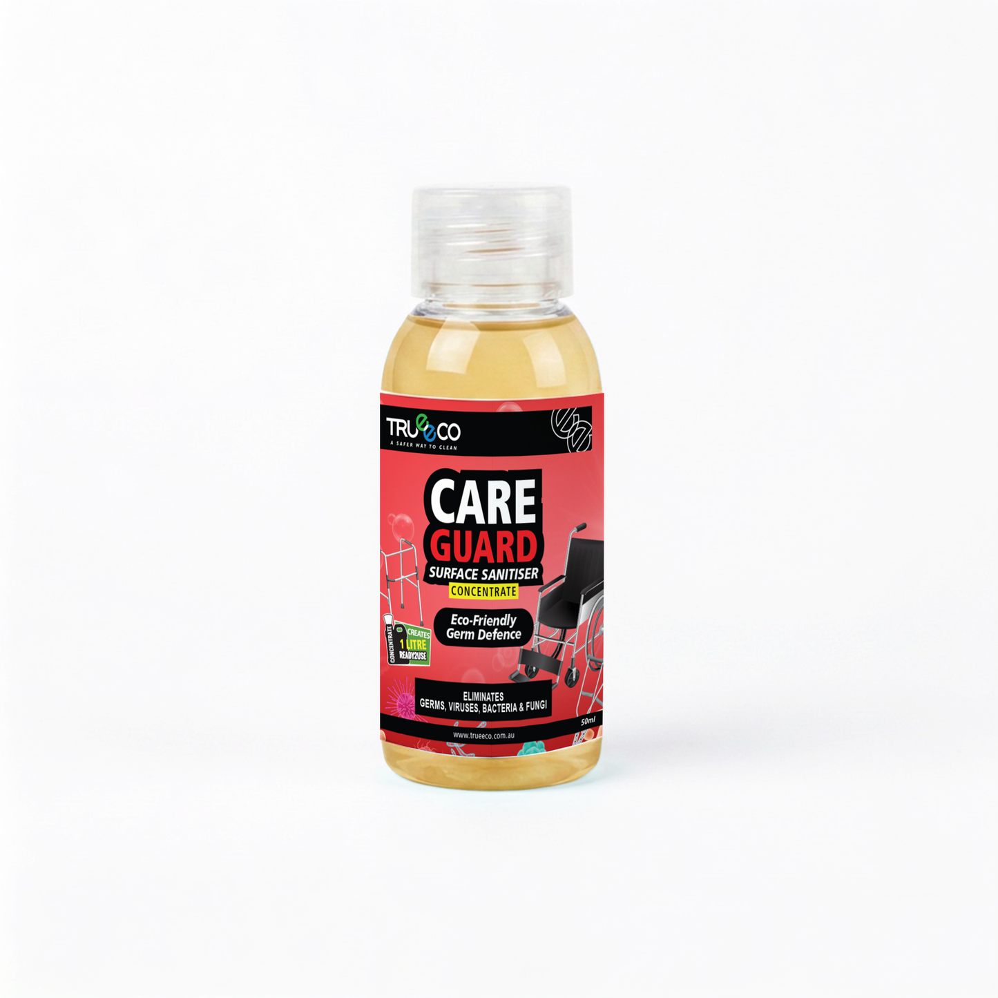 CareGuard Surface Sanitiser Concentrate 50ml | Disinfectant | Makes 1L Ready-to-Use