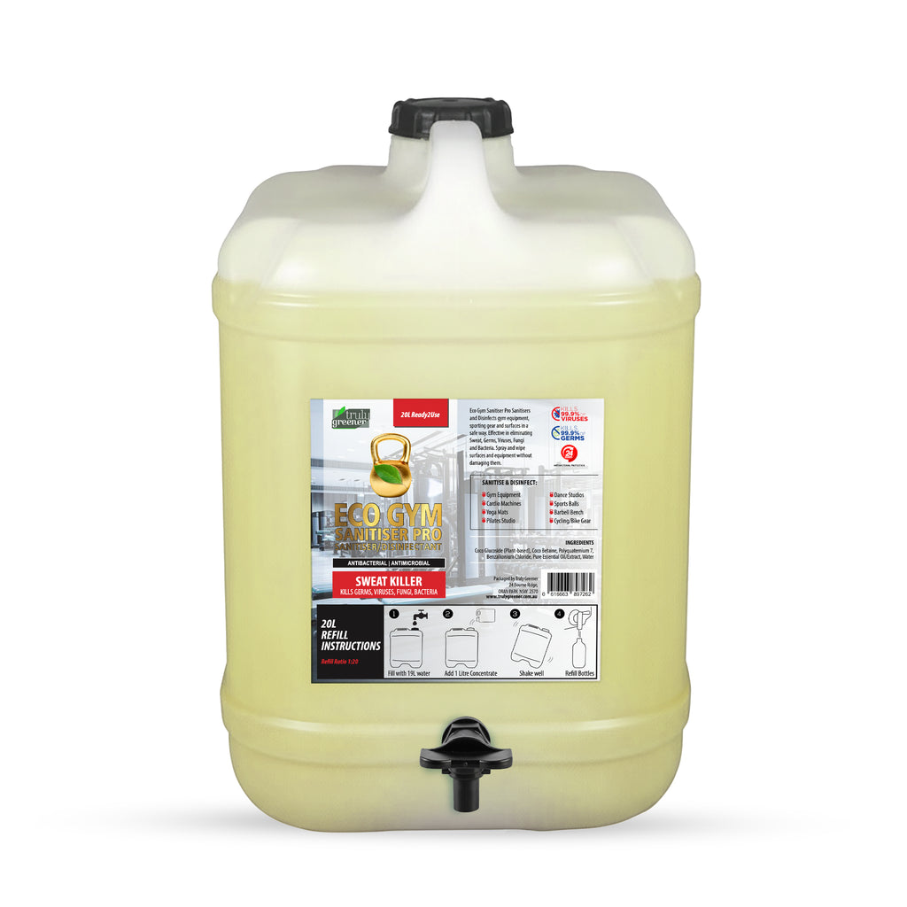 Truly Greener Eco Gym Sanitiser Pro Disinfectant 20L Ready-to-Use