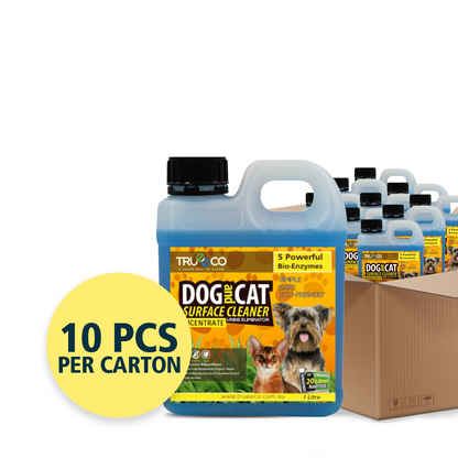 TrueEco Friendly Carton of x10 1 Litre Concentrate Refill Dog & Cat Urine Odour and Stain Remover