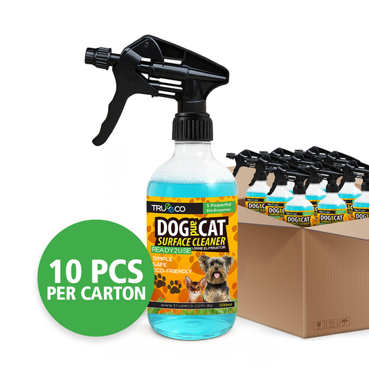 TrueEco Friendly Carton of x10 500ml Dog & Cat Urine Odour and Stain Remover