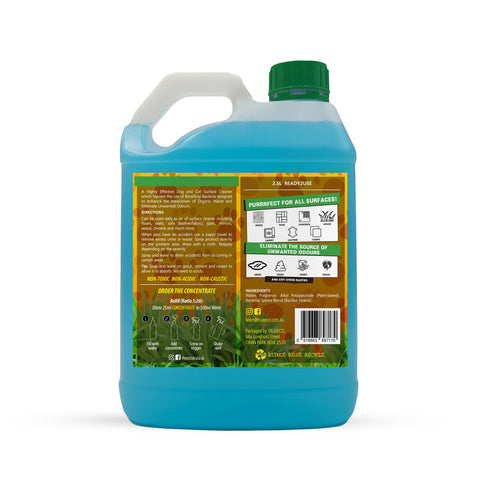 Trueeco Dog & Cat Surface Cleaner Ready-to-Use 2.5L | Enzyme Stain & Odour Remover