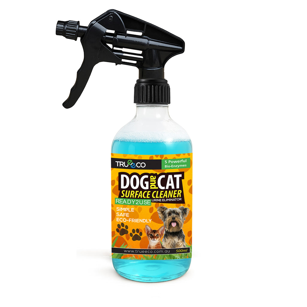 Trueeco Dog & Cat Surface Cleaner Ready-to-Use 500ml | Enzyme Stain & Odour Remover