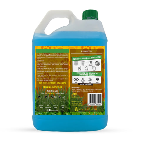 Trueeco Dog & Cat Surface Cleaner Ready-to-Use 5L | Enzyme Stain & Odour Remover