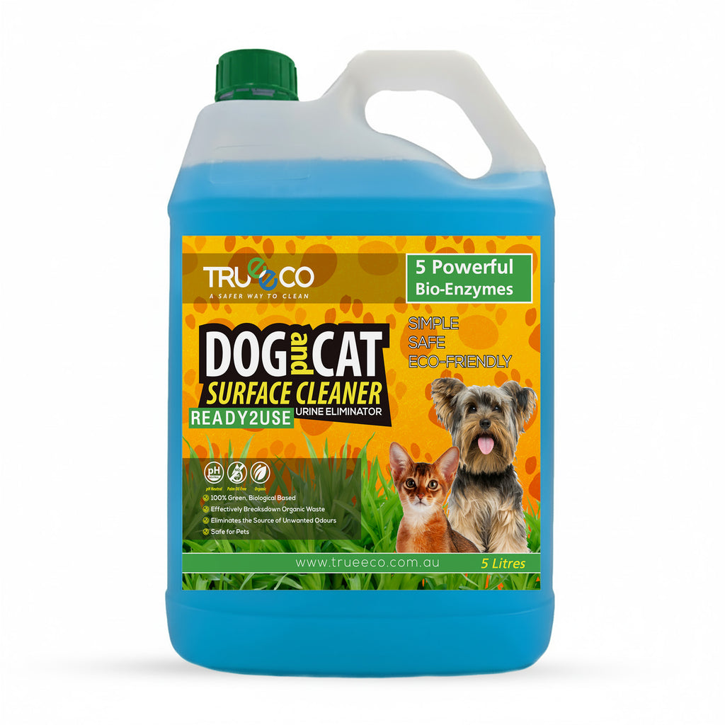 Trueeco Dog & Cat Surface Cleaner Ready-to-Use 5L | Enzyme Stain & Odour Remover