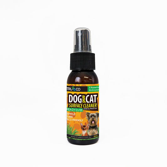 Trueeco Dog & Cat Surface Cleaner Ready-to-Use 50ml | Enzyme Stain & Odour Remover