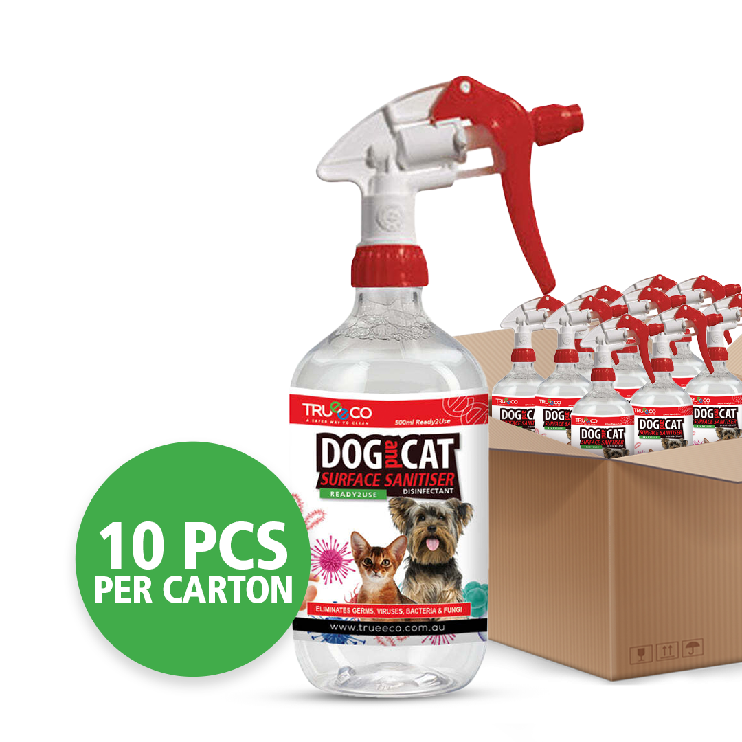 Carton of x10 500ml Dog and Cat Surface Sanitiser & Disinfectant
