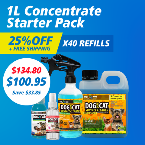 Dog & Cat Surface Cleaner 1L Concentrate Starter Pack