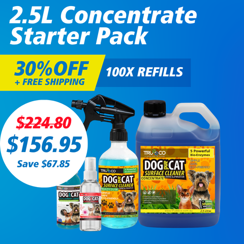 Dog & Cat Surface Cleaner 2.5L Concentrate Starter Pack