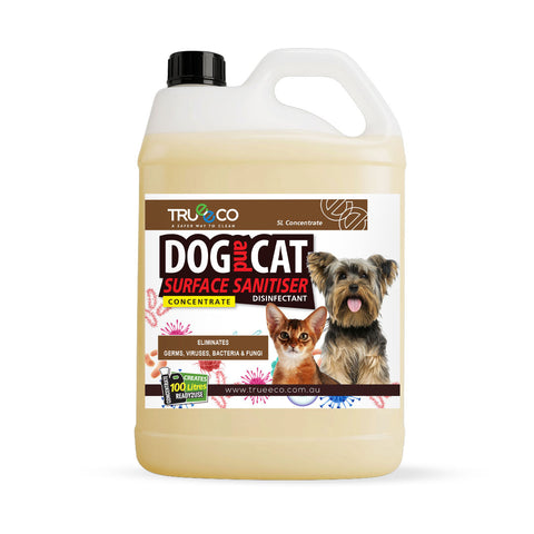 Trueeco Dog & Cat Surface Sanitiser Concentrate 5L | Disinfectant | Makes 100L Ready-to-Use