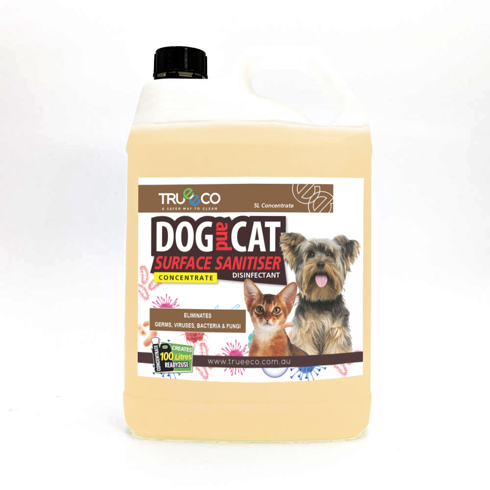 5 Litre CONCENTRATE  Dog and Cat Surface Sanitiser & Disinfectant ($2.50 per Litre Ready2use)