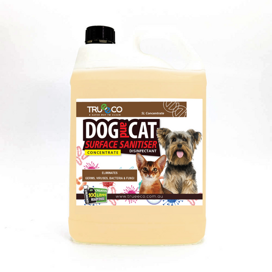 5 Litre Concentrate Dog and Cat Surface Sanitiser & Disinfectant - Powerful Cleaning Solution - Pet-Safe Formula - Effective Sanitizing and Disinfecting ($2.50 per Litre Ready2use)