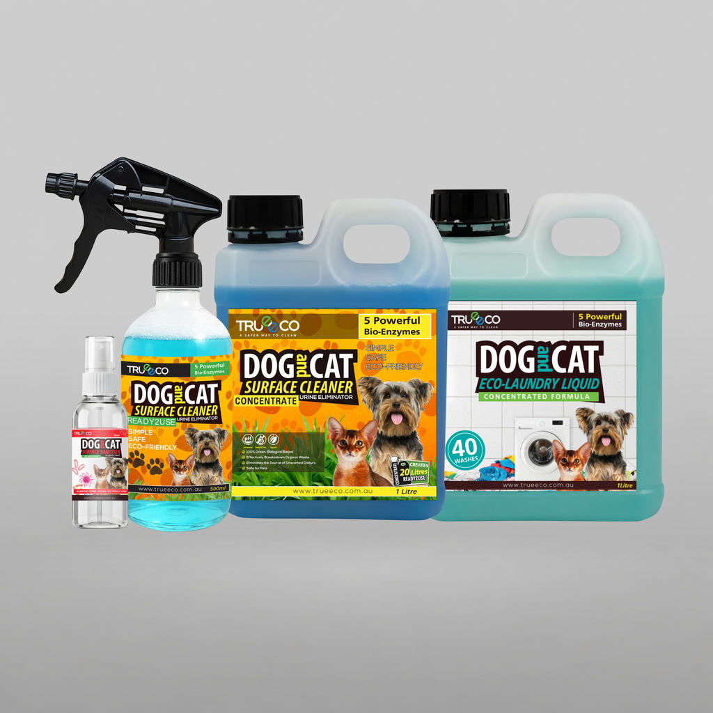 Trueeco Dog & Cat Surface Cleaner Bundle 1L Concentrate (Makes 20L Ready-to-Use)