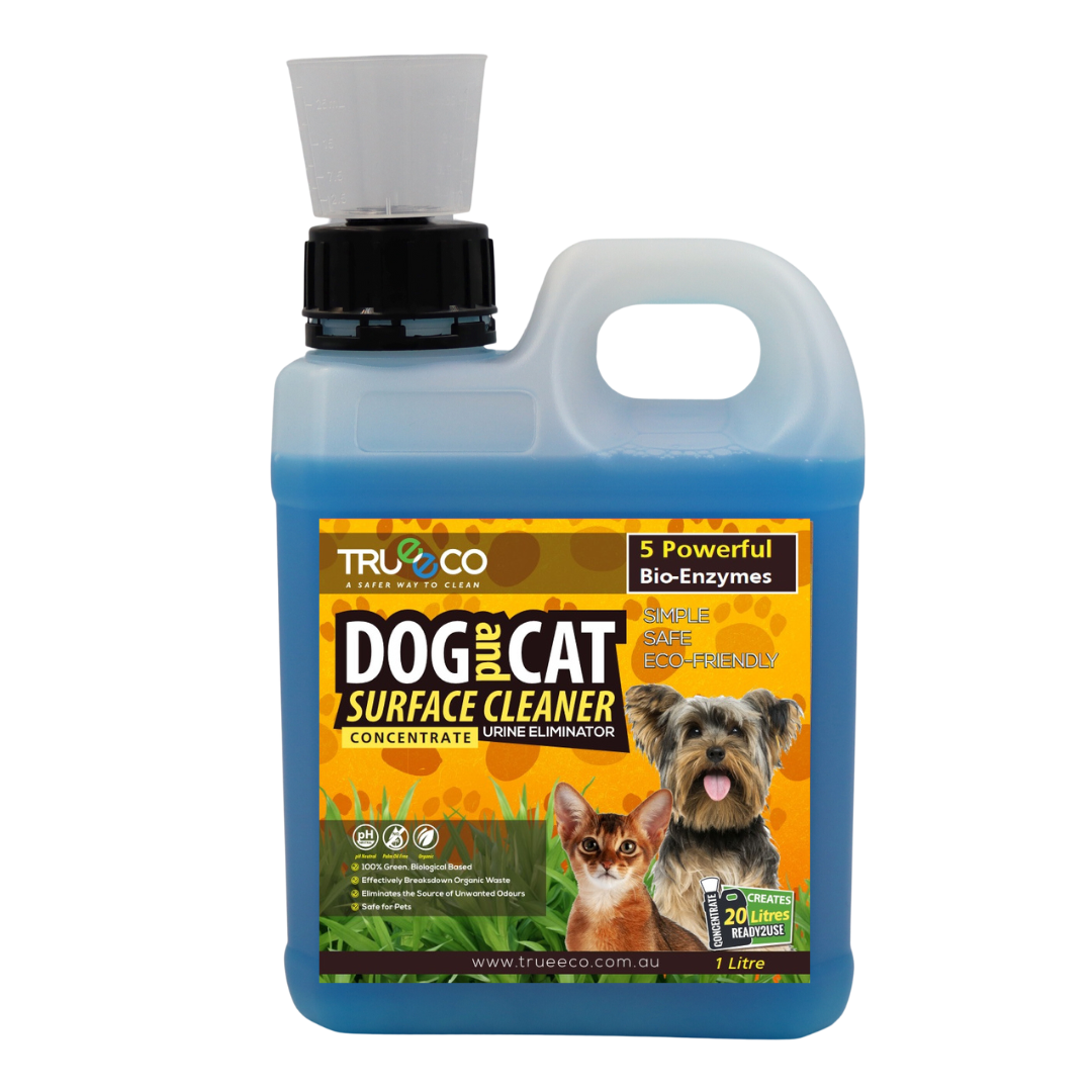 1L Concentrate Refill Dog & Cat Urine Odour and Stain Remover - TRUEECO - Australia