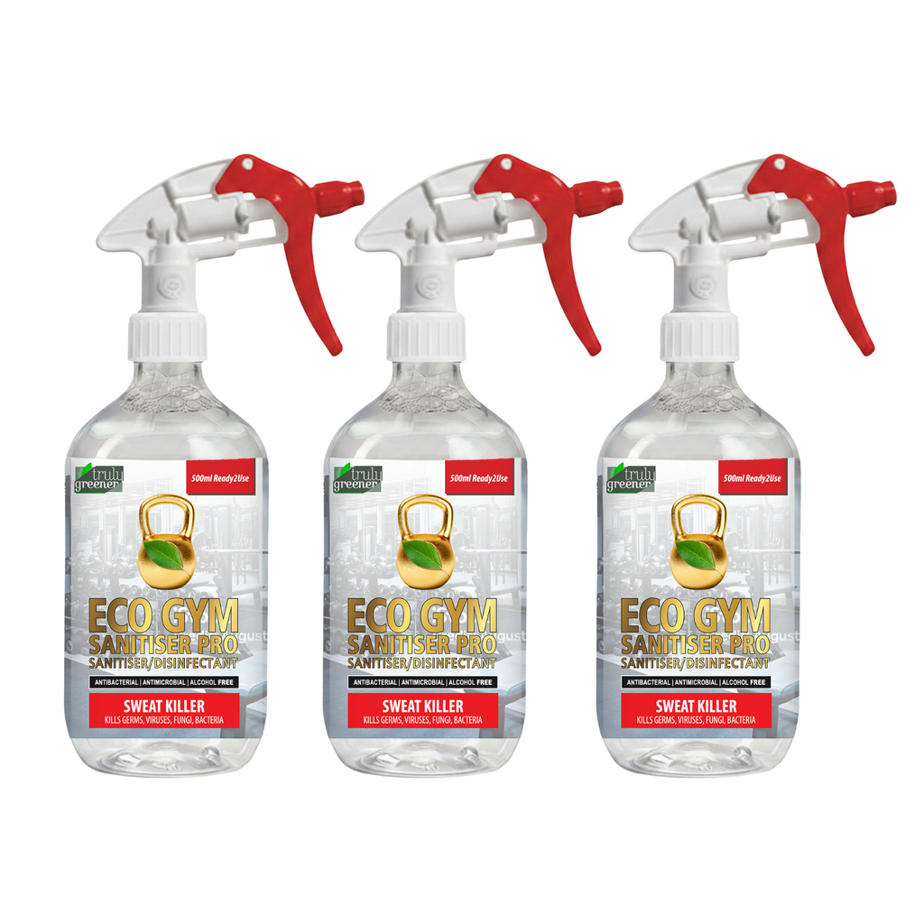 3x Gym Station Spray Bottles, Ready-to-Use