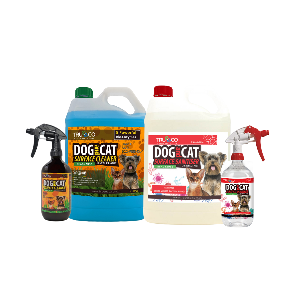 5 Litre Dual Pack Combo Dog and Cat + Dog and Cat Surface Sanitiser & Disinfectant