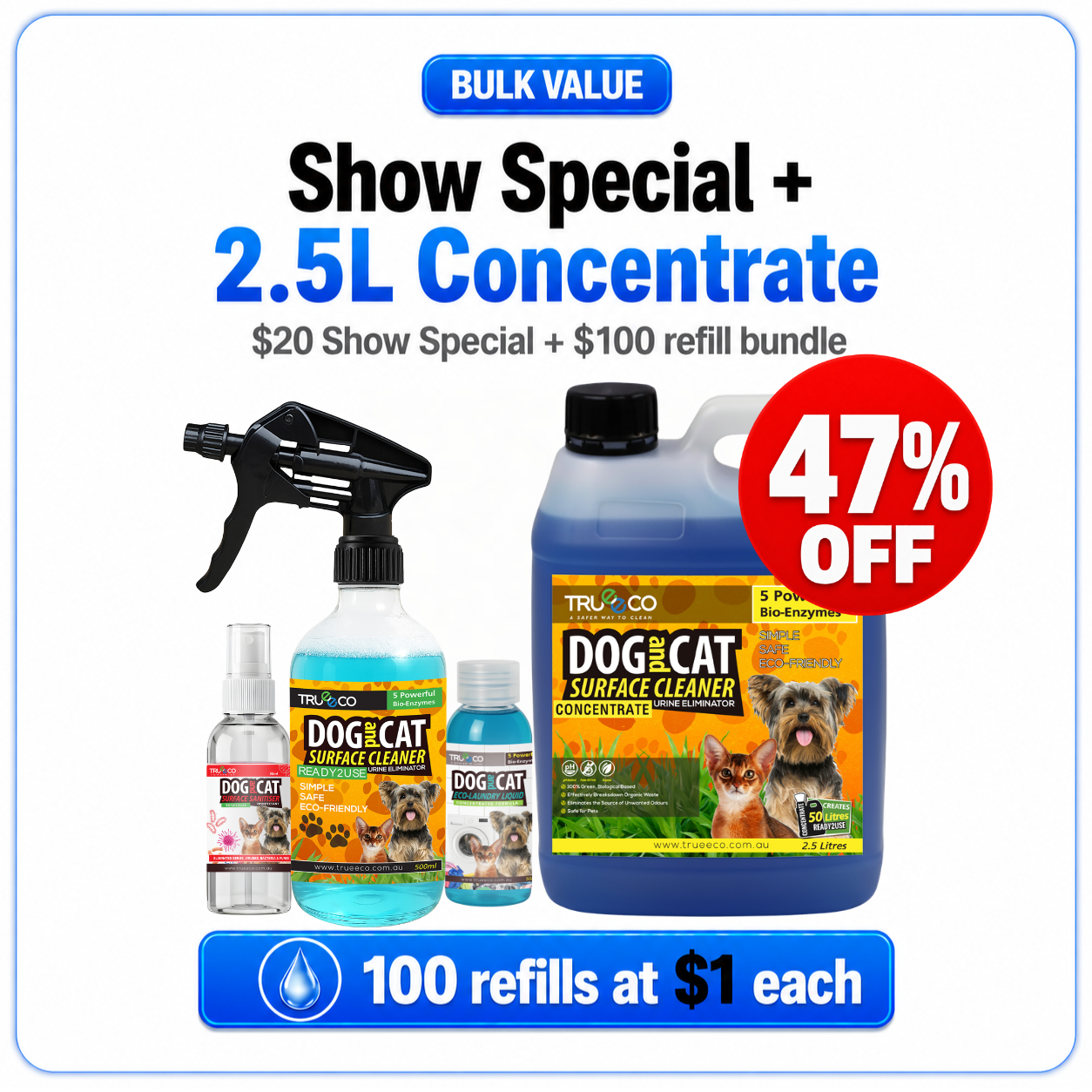 Pet Show Special + 2.5L Concentrate Bundle