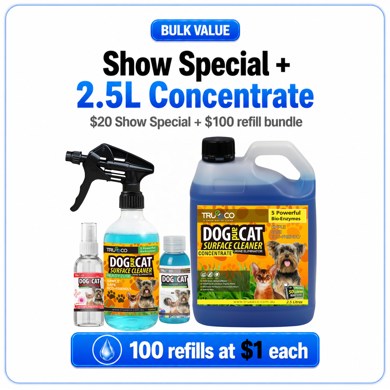 Pet Show Special + 2.5L Concentrate Bundle