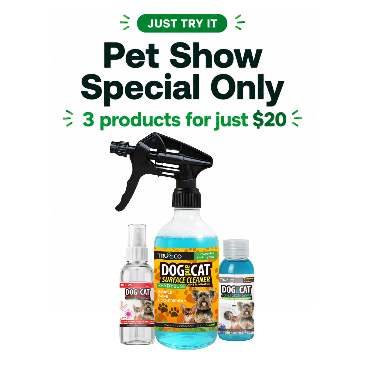 Pet Show Special – 3 Products for $20