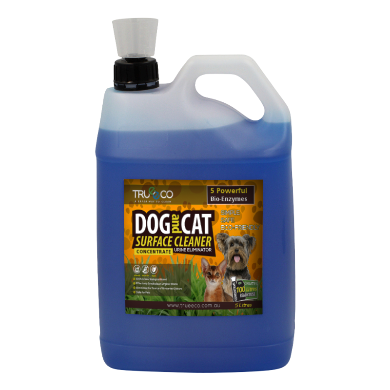 5 Litre Concentrate Refill Dog & Cat Urine Odour and Stain Remover - TRUEECO - Australia