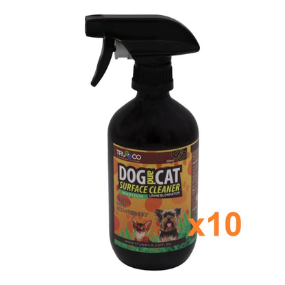 TrueEco Friendly Carton of x10 500ml Dog & Cat Urine Odour and Stain Remover
